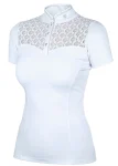Fashion EQUESTRIAN STOCKHOLM Ladies’ Crystal Champion Short Sleeve Shirt White