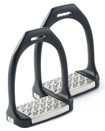 Online ERS Equi Wing Wide Track Stirrup Irons Black