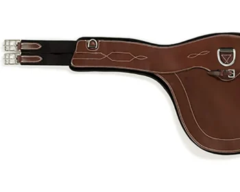 Outlet EQUIFIT ® Anatomical BellyGuard Girth With SheepsWool™ T-Foam Liner Brown/Black