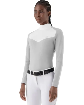 Best EQUILINE AMERICA Equiline Ladies’ Caspe Show Shirt Sleet