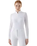 Outlet EQUILINE AMERICA Equiline Ladies’ Golig Long Sleeve Competition Shirt White