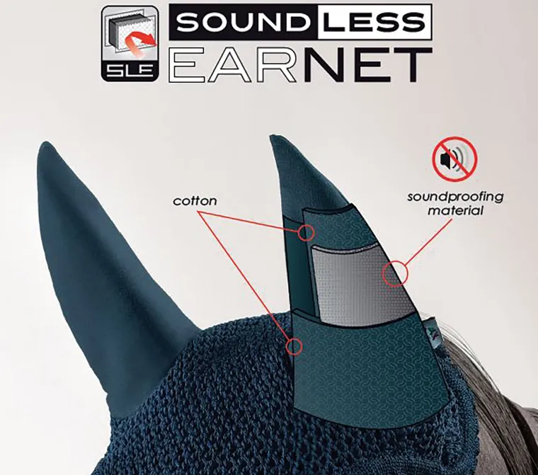 equiline-soundless-ear-net-doqvEnsV-2.webp Discount EQUILINE AMERICA Equiline Soundless Ear Net