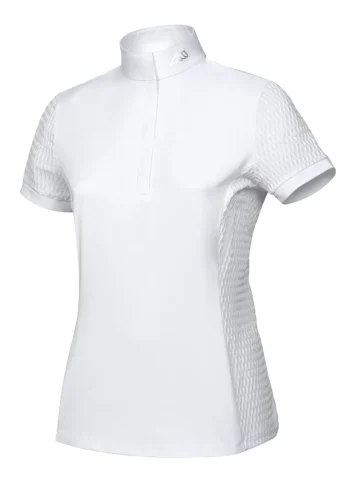 Outlet EQUILINE AMERICA Equiline Ladies’ Catic Short Sleeve Show Shirt White