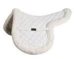 Best EQUINAVIA Eidsvoll Ultra Fleece Trimmed Show Pad White