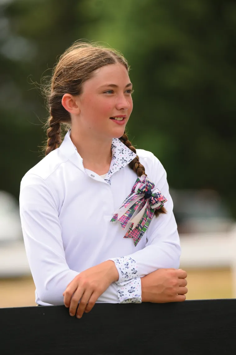 essex-classics-girls-talent-ya-yHbUDFIi-1.webp Online ESSEX CLASSICS Girls’ Talent Yarn Long-Sleeve Show Shirt White/Unicorns