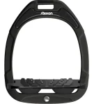 Outlet FLEX-ON EQUESTRIAN Flex-On® Green Composite Inclinded Ultra Grip Stirrups Black