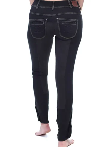 Best GOODE RIDER ™ Ladies’ Equestrian Jean Full-Seat Breech Black Denim
