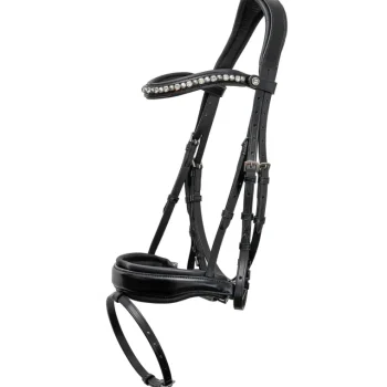 Hot HALTER EGO Brixton Snaffle Bridle Black