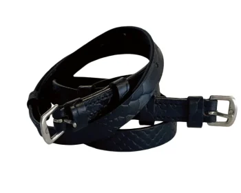 Online HALTER EGO ® Doc Marten Leather Spur Straps Black Leather Croc