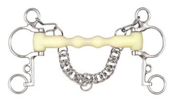 Hot ERS Happy Mouth Bits® Shaped Mullen Mouth Short Shank Pelham Bit