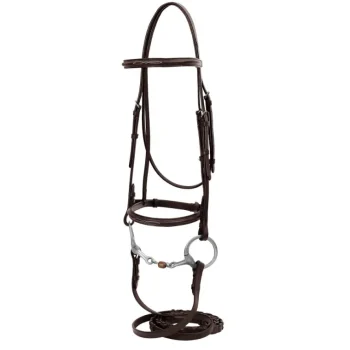 Sale JPC EQUESTRIAN HDR Advantage Fancy Raised Snaffle Bridle With Laced Reins
