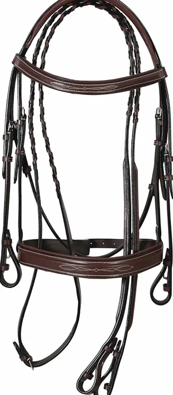 Online JPC EQUESTRIAN Henri De Rivel Mono Crown Bridle With Padded Wide Noseband