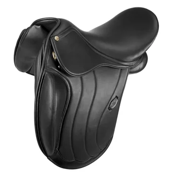 Best JPC EQUESTRIAN Henri De Rivel Parisian Monoflap Dressage Saddle Black