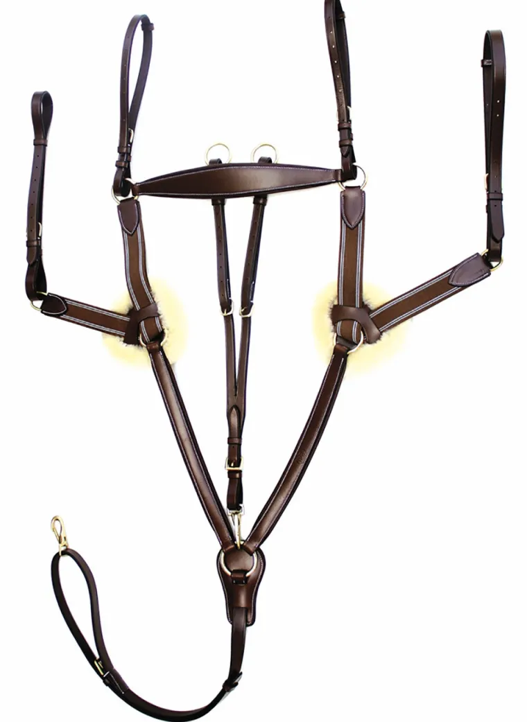 henri-de-rivel-pro-5-point-ela-SLkKGIUv-3.webp Sale JPC EQUESTRIAN Henri De Rivel Pro 5-Point Elastic Breastplate Martingale With Running Attachment