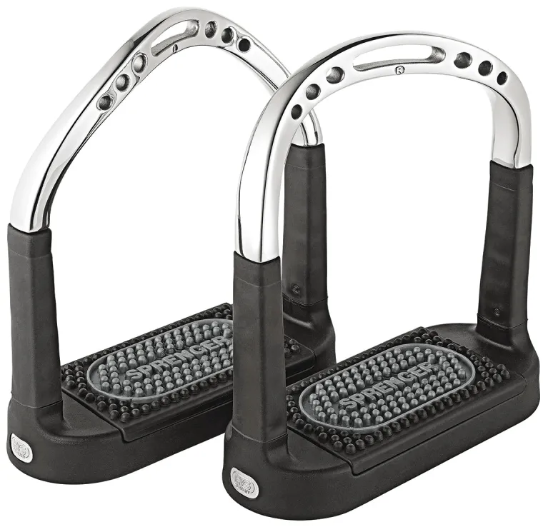 herm-sprenger-flexcite-stirrup-lNPJNswA-1.webp Hot GEM-HERM SPRENGER Herm Sprenger® Flexcite Stirrups Silver/Black