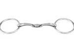 Hot GEM-HERM SPRENGER Herm Sprenger® Satinox Double-Jointed Loose Ring Snaffle Bit With 14mm Mouth/70mm Rings Stainless