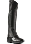 Outlet EQUINAVIA Horze Leather Half Chaps Black