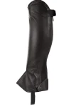 Outlet EQUINAVIA Horze Leather Half Chaps Black