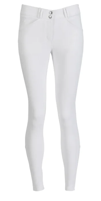 Best KARAN LETEX IconEQ™ Wellesley Ladies’ Tech Nova Competition Knee-Patch Breech White