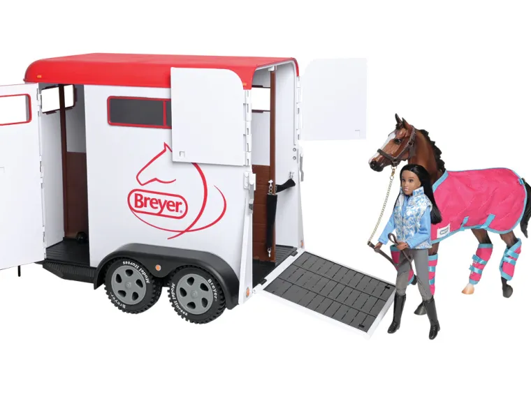 iktAiErt_4.webp Hot REEVES INTERNATIONAL Breyer® Traditional Series Two-Horse Trailer