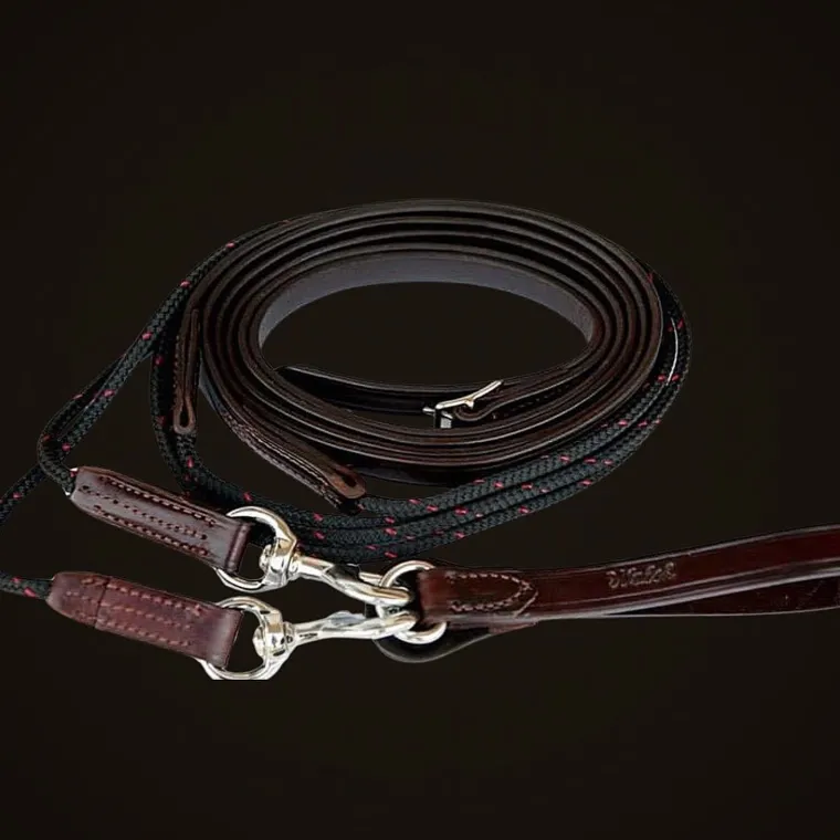 ilRIxNez_1.webp Clearance WALSH PRODUCTS Walsh™ Rope Front Draw Reins Brown