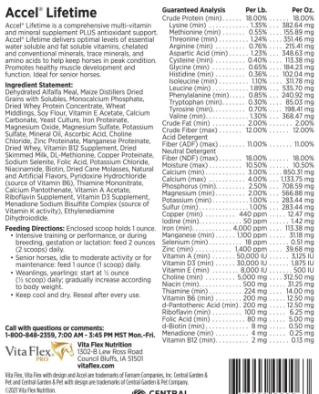 Clearance CENTRAL LIFE SCIENCE Vita Flex® Pro Accel Lifetime Health & Wellness Pellets