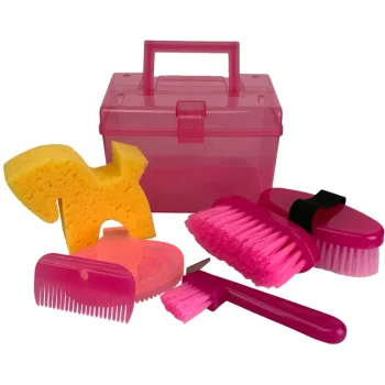 Hot SHILOH STABLES TACK Showman® Kids’ Size Grooming Kit Pink Glitter