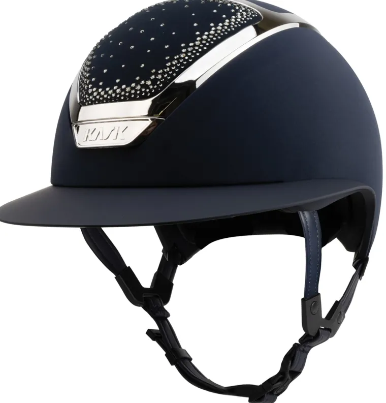 kask-star-lady-in-out-helmet-HNQBAJrN-0.webp New KASK AMERICA KASK Star Lady In-Out Helmet Chrome Navy/Silver Diamond