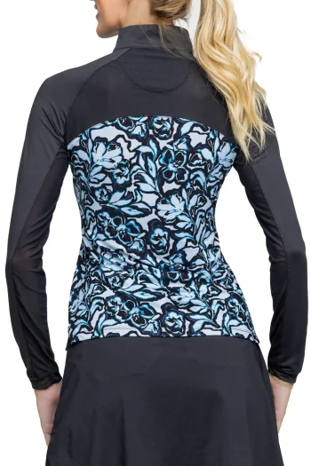 Online KASTEL DENMARK Ladies’ Dominique Raglan Long Sleeve Shirt Blue Floral