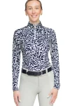 Clearance KASTEL DENMARK Ladies’ Eve Long Sleeve Shirt Black/White Climbing Vine