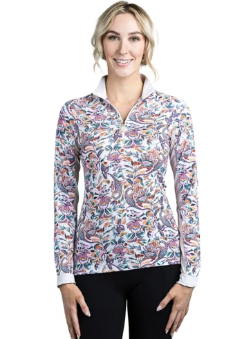 Clearance KASTEL DENMARK Ladies’ Nadine Long Sleeve Shirt Parisian Floral