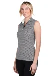 Outlet KASTEL DENMARK Ladies’ Vera Sleeveless Shirt Black White Geo
