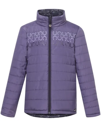 New KERRITS ® Kids' Ride The Wind Reversible Quilted Jacket Plum Noir/Violetdawn