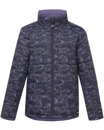 New KERRITS ® Kids' Ride The Wind Reversible Quilted Jacket Plum Noir/Violetdawn