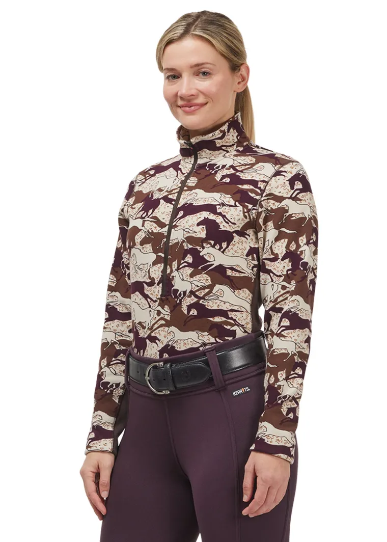 kerrits-ladies-plush-printed-f-ElLgJrAZ-1.webp Online KERRITS ® Ladies’ Plush Printed Fleece Half-Zip Top