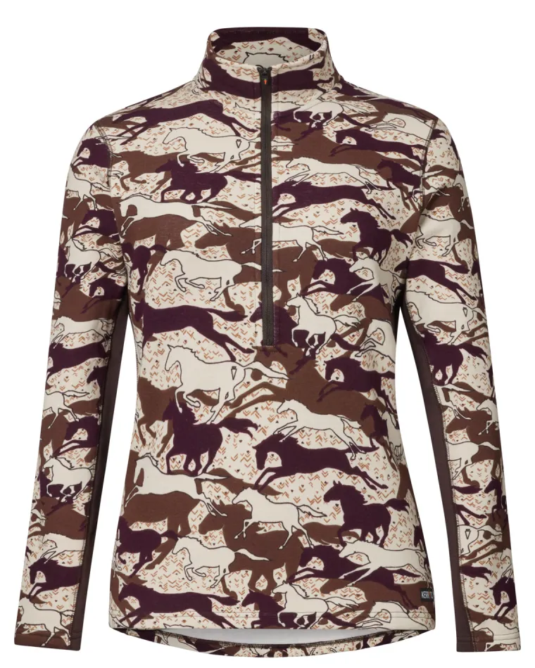 kerrits-ladies-plush-printed-f-ElLgJrAZ-3.webp Online KERRITS ® Ladies’ Plush Printed Fleece Half-Zip Top