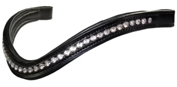Best KL SELECT Prix Curved Crystal Browband Black