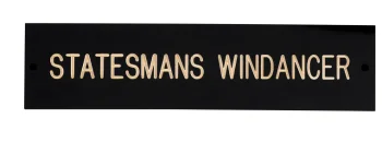 Discount CRW Rectangular Black & Brass Stall Plate - 1 or 2 lines Black/Brass