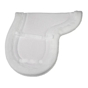 Fashion PARTRADE Lami-Cell Airflow Shaped Saddle Pad White/White