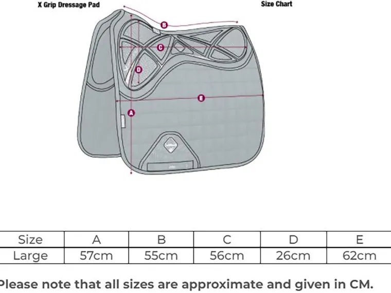 lemieux-x-grip-single-sided-dr-aLZMkFgw-4.webp Clearance HORSE HEALTH TRADE LeMieux® X-Grip Single-Sided Dressage Pad
