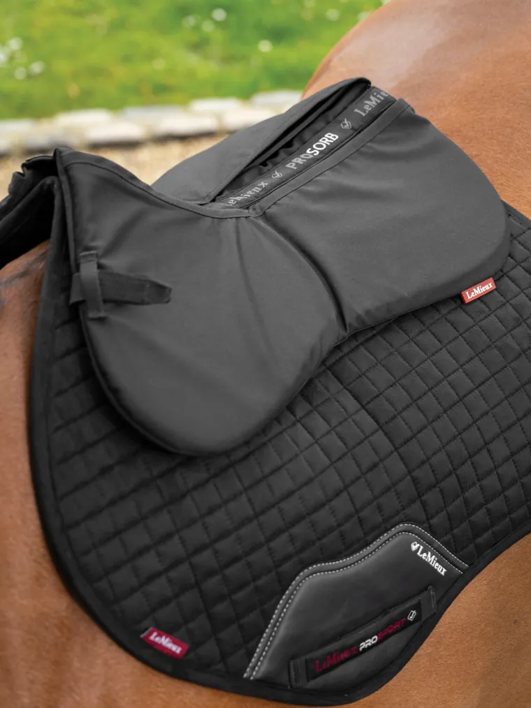 lemieuxprosorb-plain-2-pocket-PzUxGRic-1.webp New HORSE HEALTH TRADE LeMieux® ProSorb Plain 2-Pocket Half Pad Black