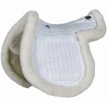 Fashion WORLD EQUSTRN BRNDS Mattes Hunter Saddle Pad White