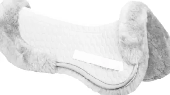 Fashion WORLD EQUSTRN BRNDS Mattes Sheepskin Rolled Back Pad