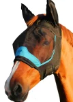 New TOKLAT ORIGINALS Woof Wear UV Fly Mask with Ears Black/Blue