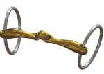 Hot METLAR/NEUE SCHULE Neue Schule Turtle Tactio™ Flex™ Loose Ring Snaffle Bit (16mm) Salox Gold