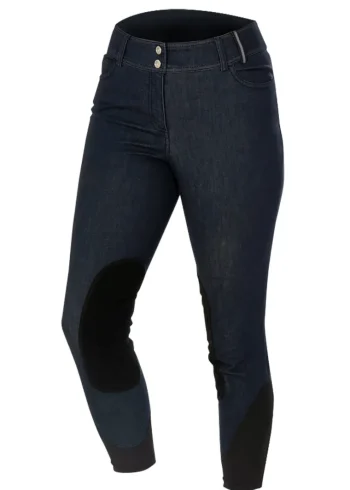 Fashion NOBLE EQUESTRIAN ™ Ladies’ Better Than Denim Knee-Patch Breech Dark Navy