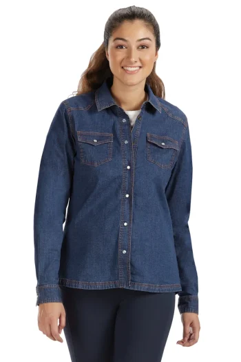 Sale KIRSCH Noble Equestrian™ Ladies’ Bree Long Sleeve Shirt Dark Wash