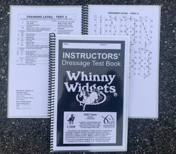 Clearance WHINNY WIDGETS ® Instructors’ Dressage Test Book (2023-2027)