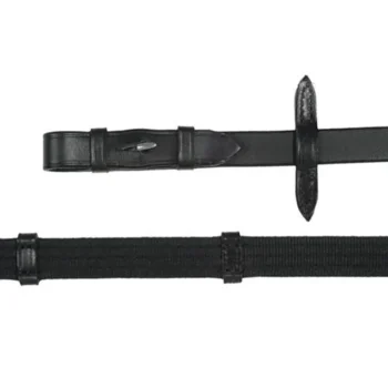 New OTTO SCHUMACHER Web Reins With Hook Studs Black