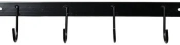 Fashion SHILOH STABLES TACK 4-Hook Welded Steel Flat Tack Bar Black